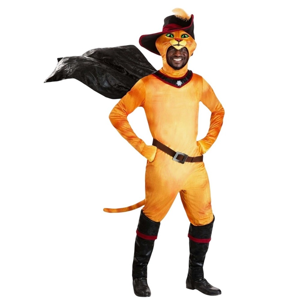 Puss in Boots Adult Costume Large DreamWorks Shrek Complete Halloween Cosplay